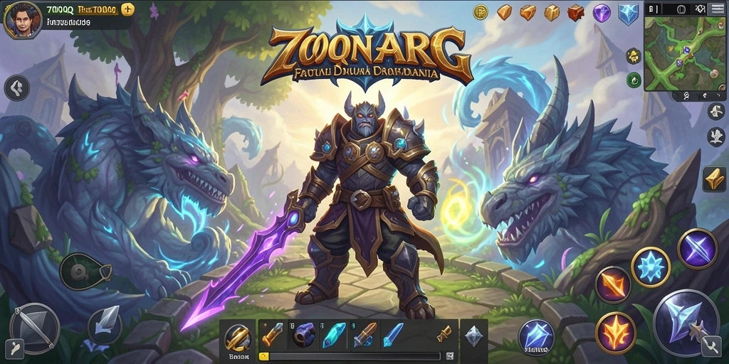 Screenshot 700Q menampilkan pertarungan seru dengan grafis menawan.