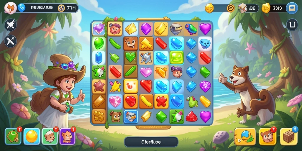 Tampilan gameplay <strong>71H</strong> yang penuh warna dan seru.