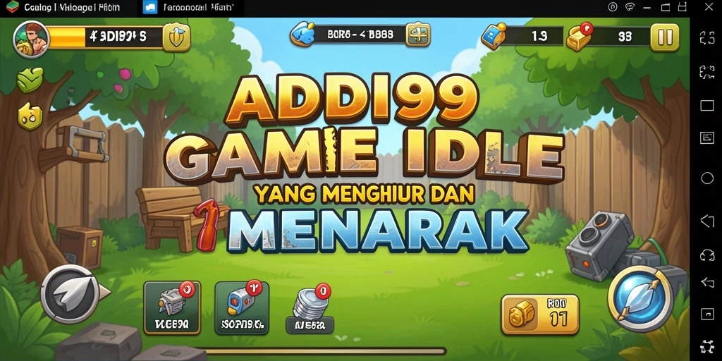 Tampilan gameplay ADI99 yang menarik dan interaktif dalam genre Idle.