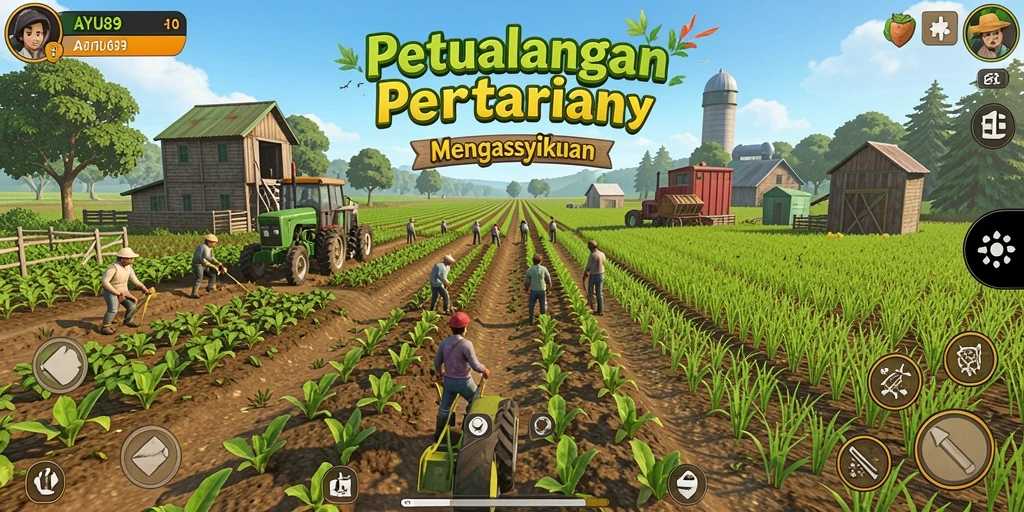 Tampilan gameplay AYU89 yang menarik dan interaktif di dunia pertanian.