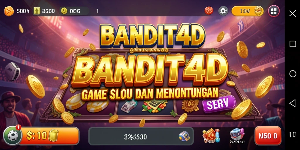 Tampilan gameplay BANDIT4D yang mendebarkan dan penuh warna.