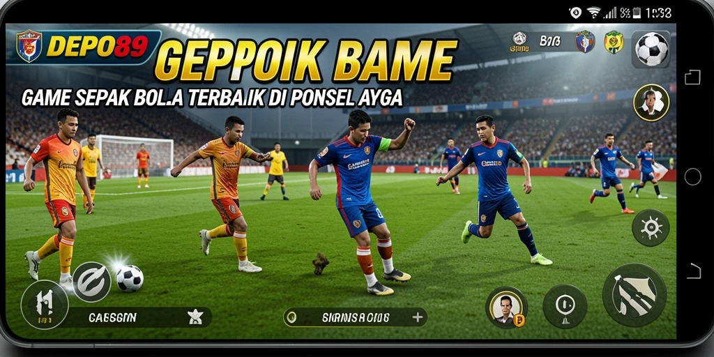 Tampilan menarik dari gameplay DEPO89 yang penuh aksi sepak bola.