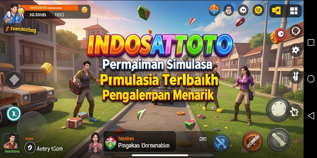 Tangkapan layar gameplay INDOSATTOTO menampilkan dunia simulasi yang mendetail.