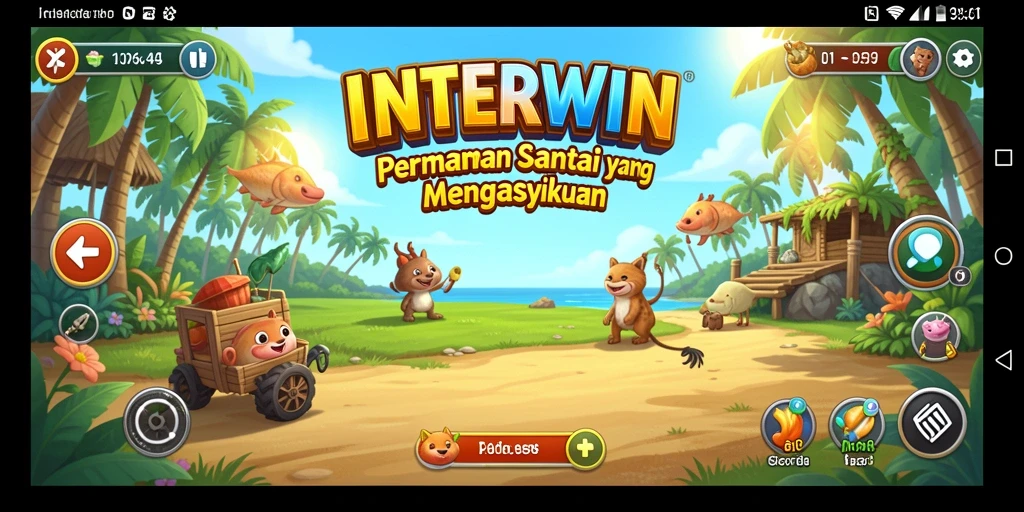Tangkapan layar dari gameplay INTERWIN yang menarik dan penuh warna.