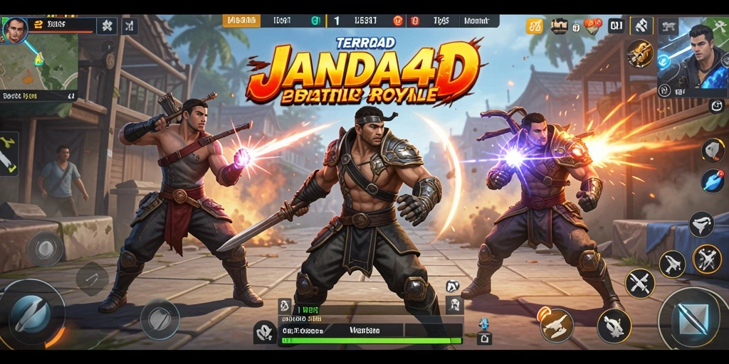 Gameplay seru JANDA4D dalam aksi Battle Royale.