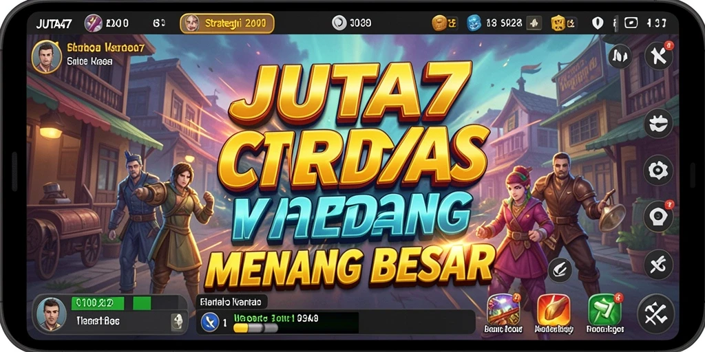 Tampilan gameplay yang menegangkan dari JUTA7 dengan strategi yang mendalam.