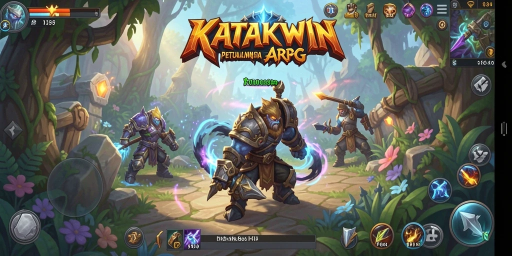Tampilan menarik dari gameplay KATAKWIN yang menampilkan aksi seru.