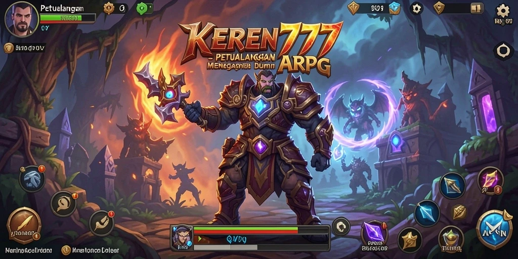 Tangkapan layar gameplay KEREN777 menampilkan aksi seru di dunia ARPG.