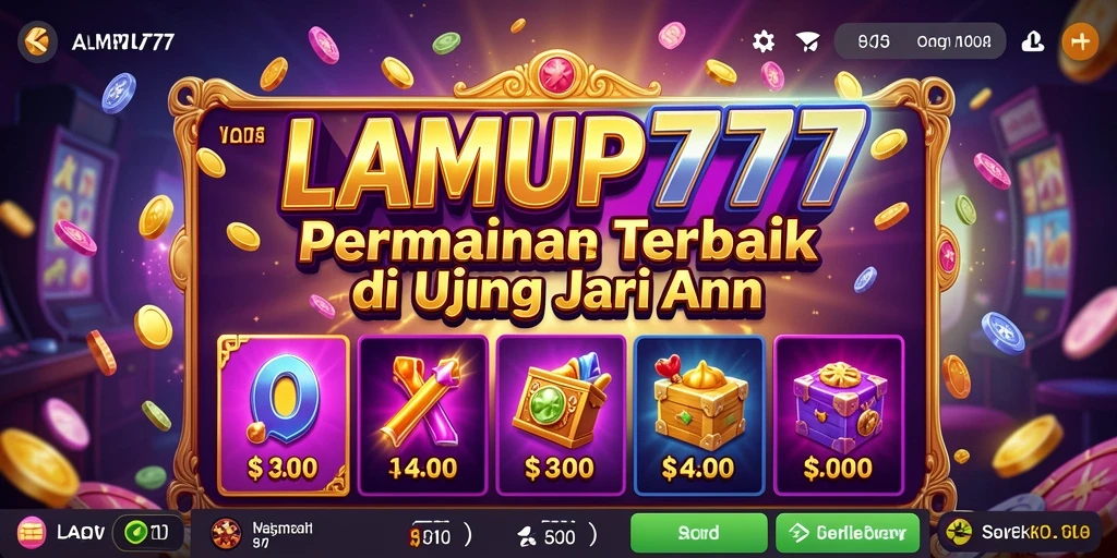 Tampilan gameplay LAMPU777 yang menarik dan interaktif di layar ponsel.