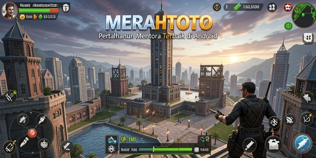 Tampilan gameplay MERAHTOTO yang menegangkan dan strategi menara pertahanan