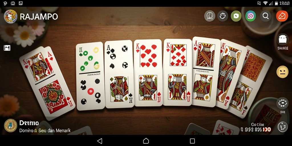 Tampilan gameplay menarik di aplikasi RAJAMPO.