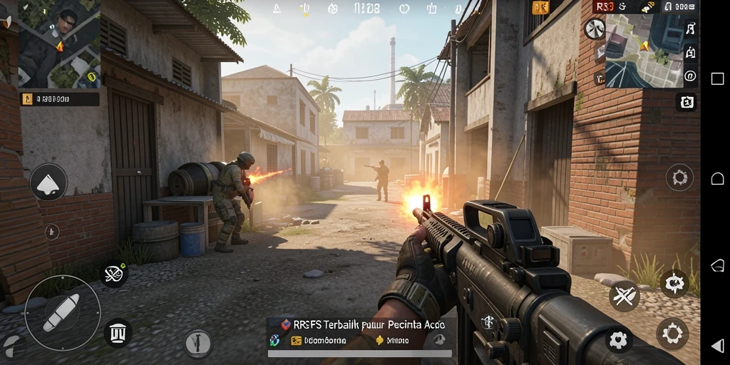 Gameplay menegangkan dalam RR33 saat melakukan aksi tembak-menembak.
