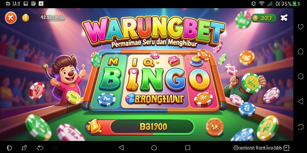 Screenshot WARUNGBET menampilkan gameplay Bingo yang seru.